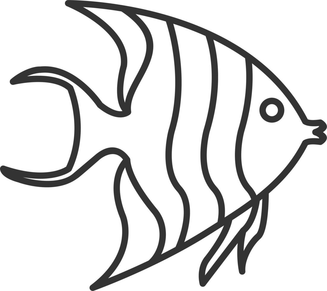 Angel Fish Vector Icon