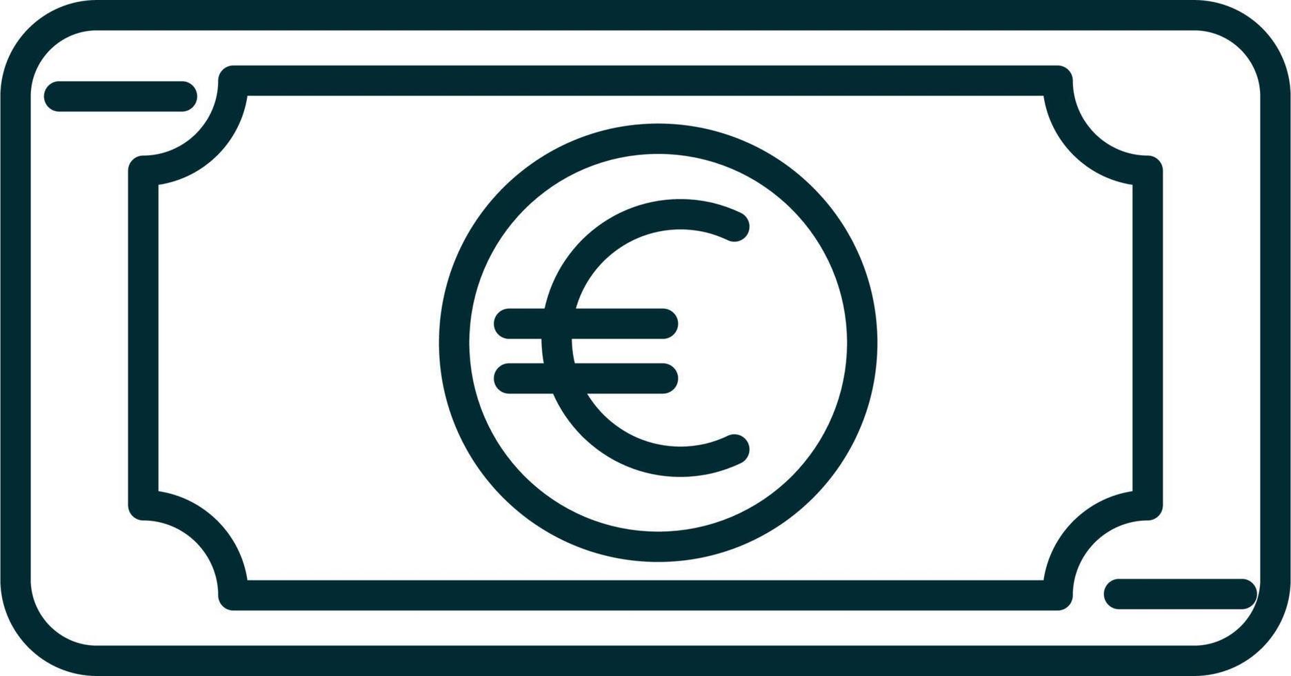 icono de vector de euro