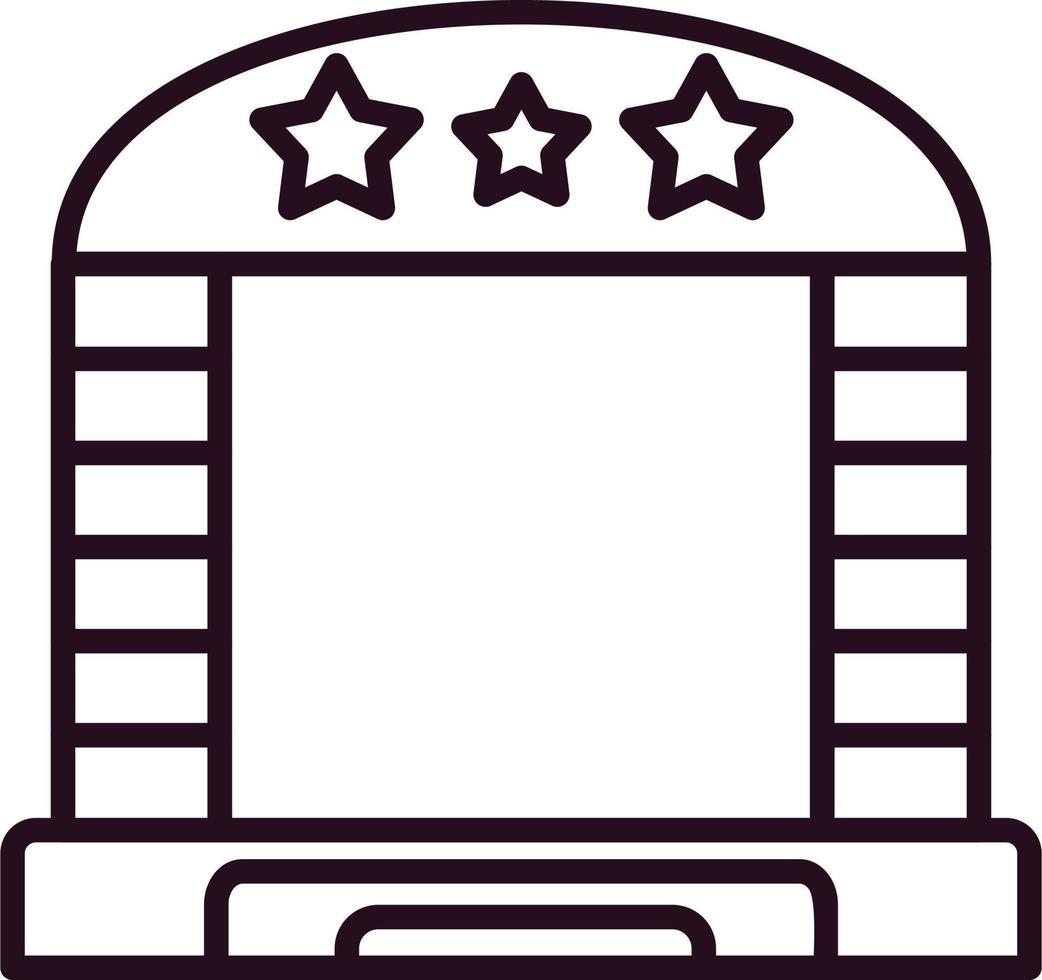 Stage Vector Icon