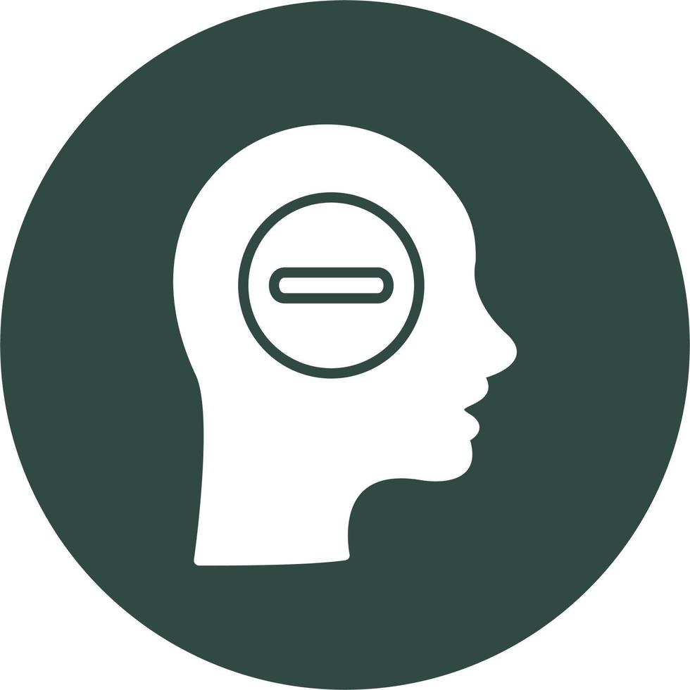 Negative thinking Vector Icon