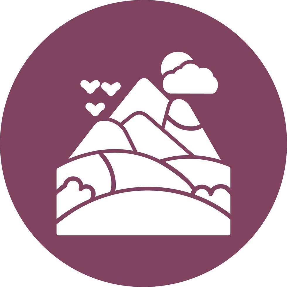 Mountains Vector Icon