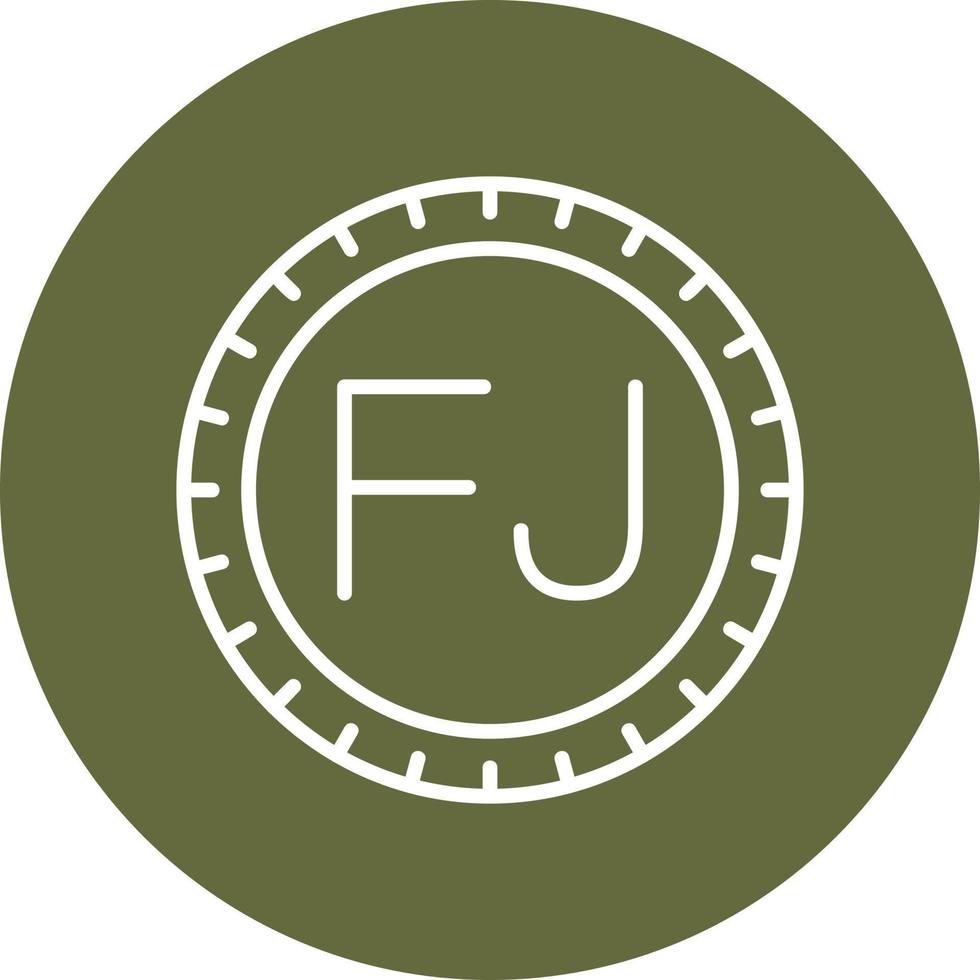 Fiji Dial code Vector Icon