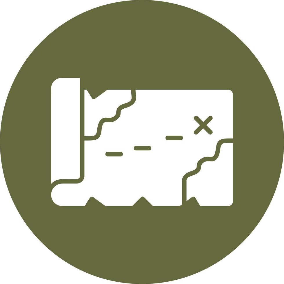 Treasure Map Vector Icon