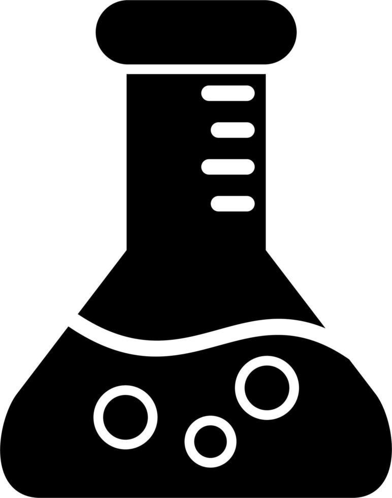 icono de vector de matraz