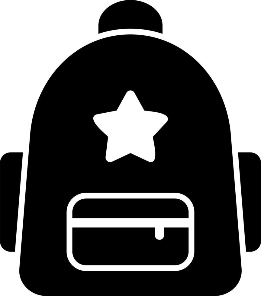 colegio mochila vector icono