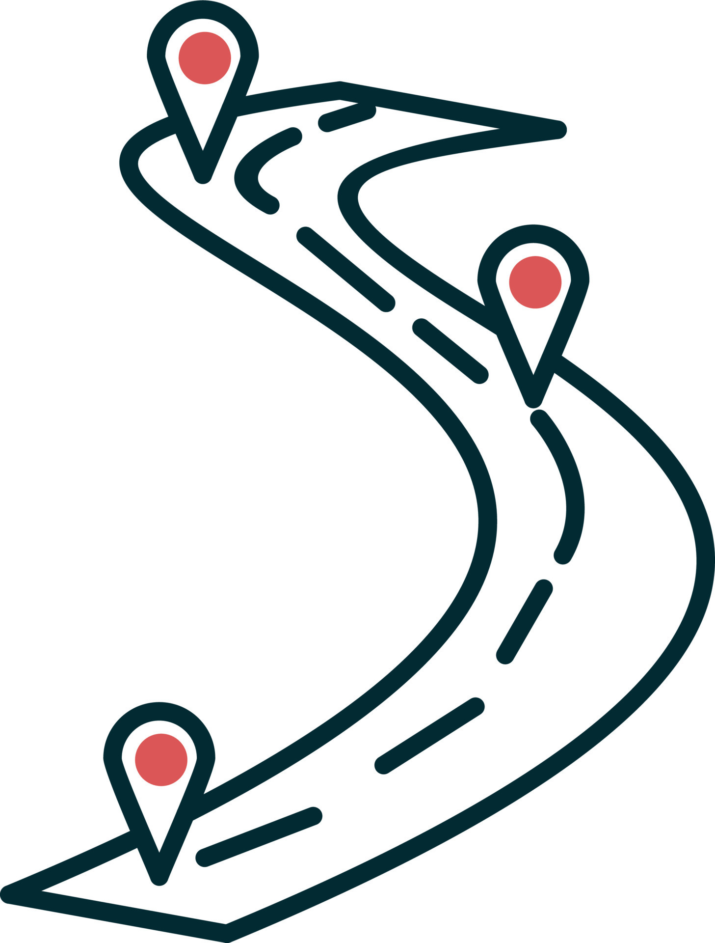 Road map Vector Icon 21030119 Vector Art at Vecteezy