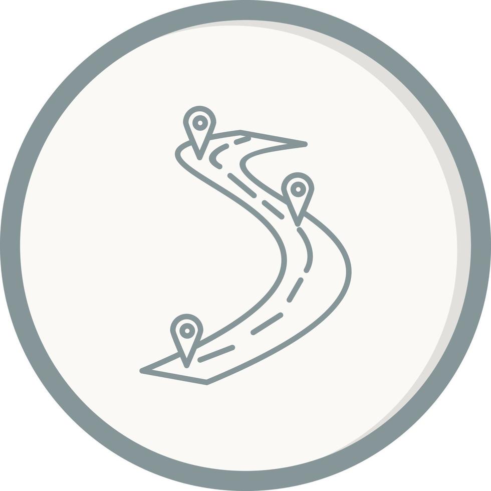 Road map Vector Icon