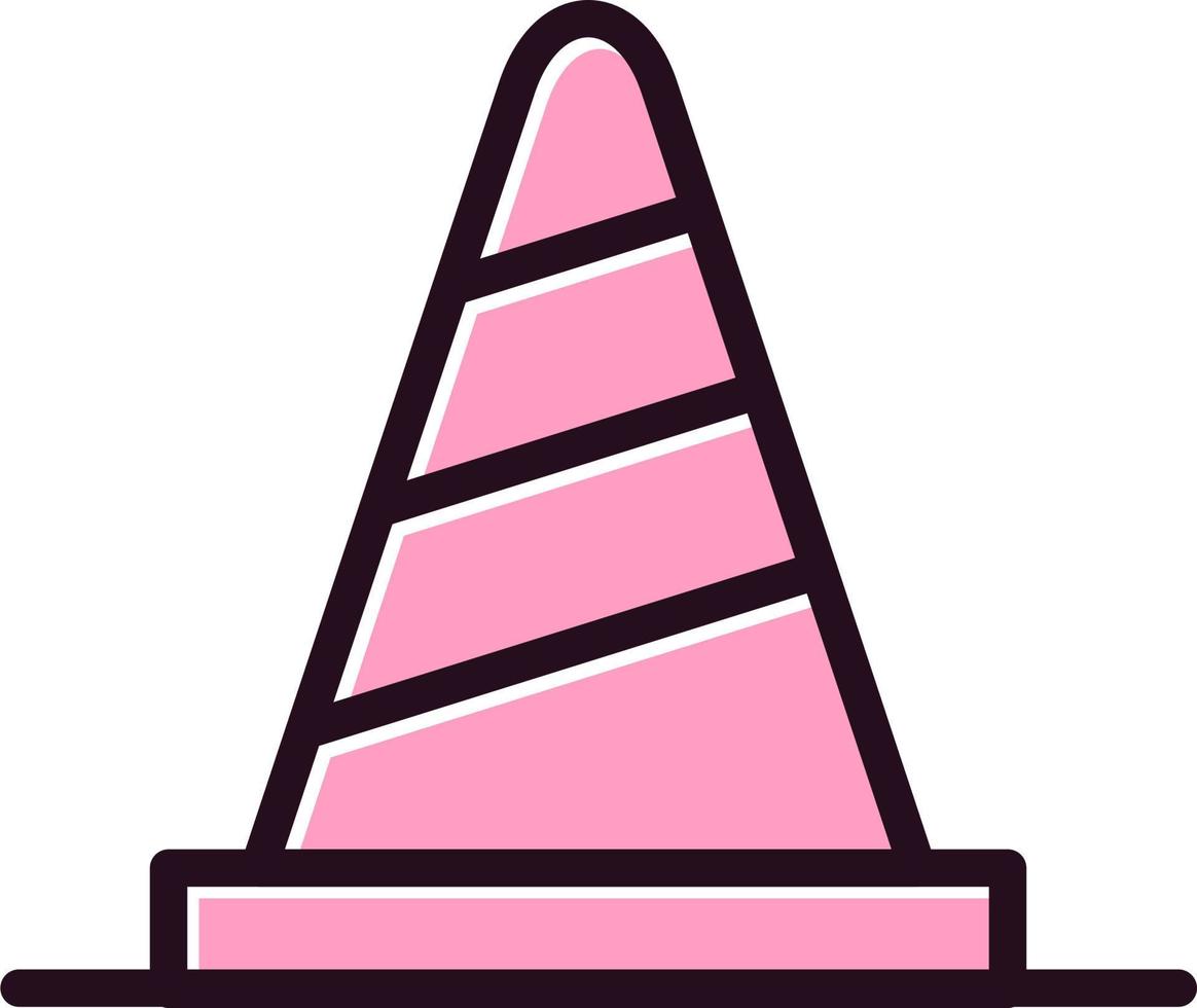 Traffic Cone Vector Icon 21030163 Vector Art at Vecteezy