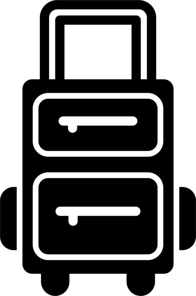 icono de vector de bolsa de viaje