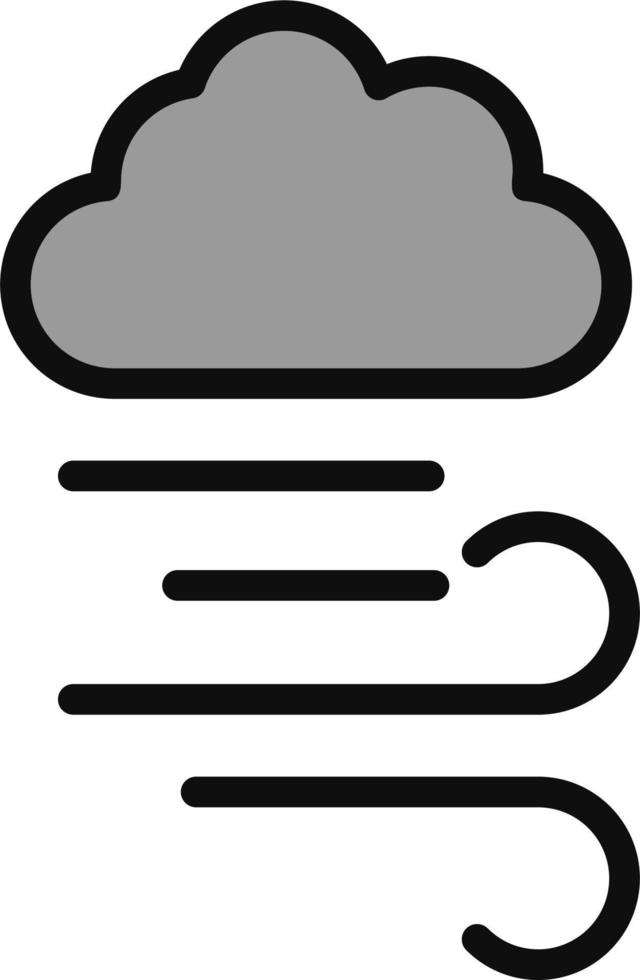 Windy Vector Icon