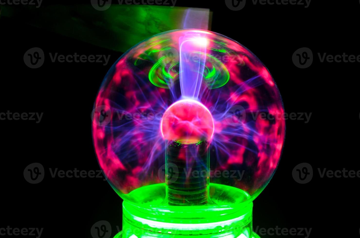 Colorful plasma ball photo