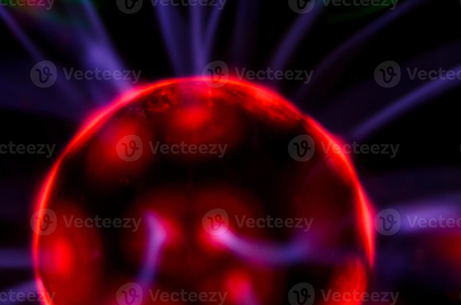 Colorful plasma ball photo
