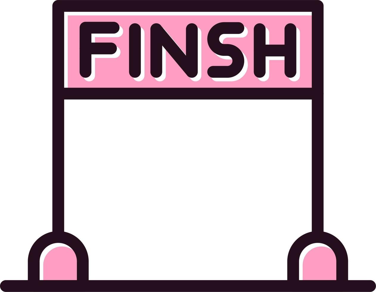 Finsh Line Vector Icon