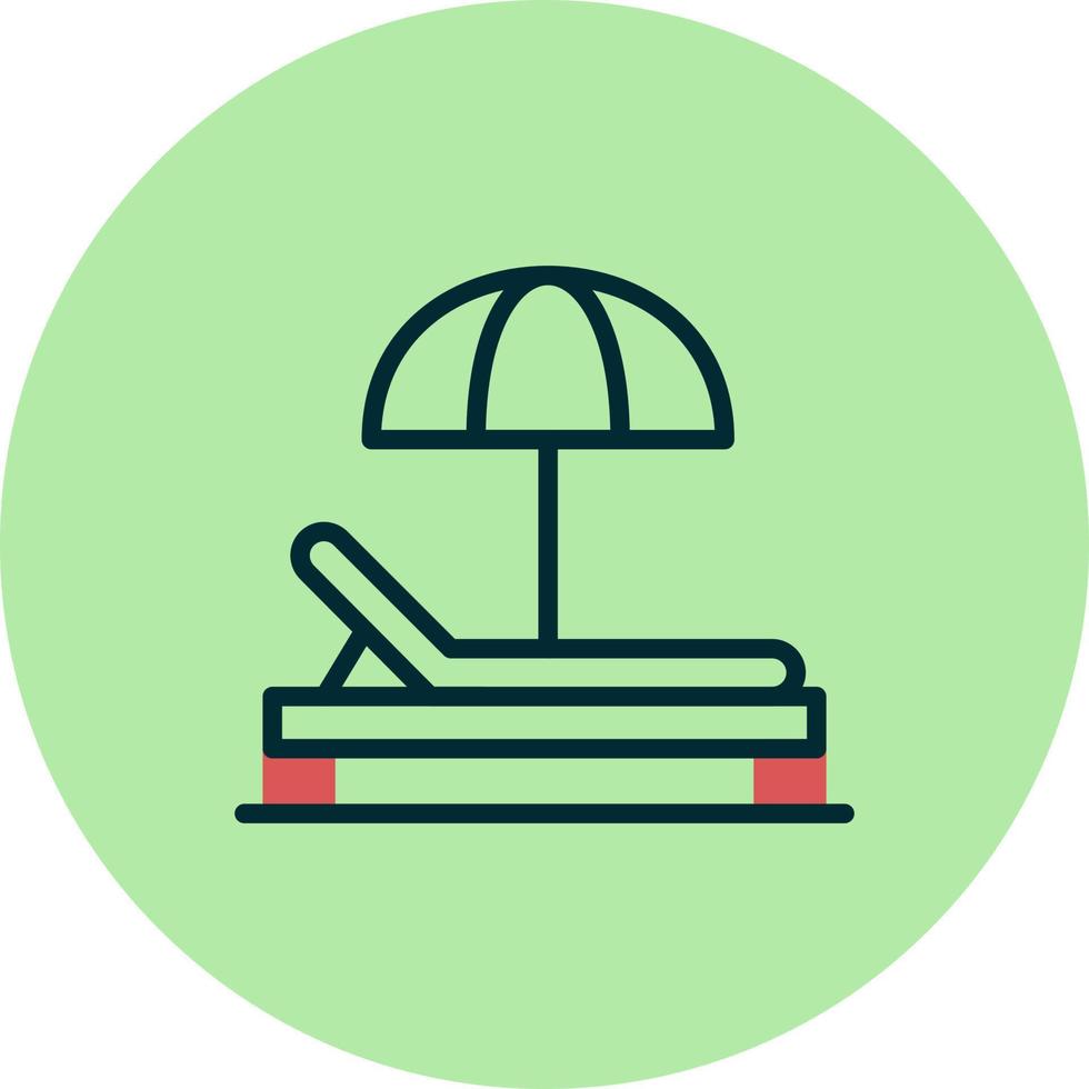 Sunbed Vector Icon