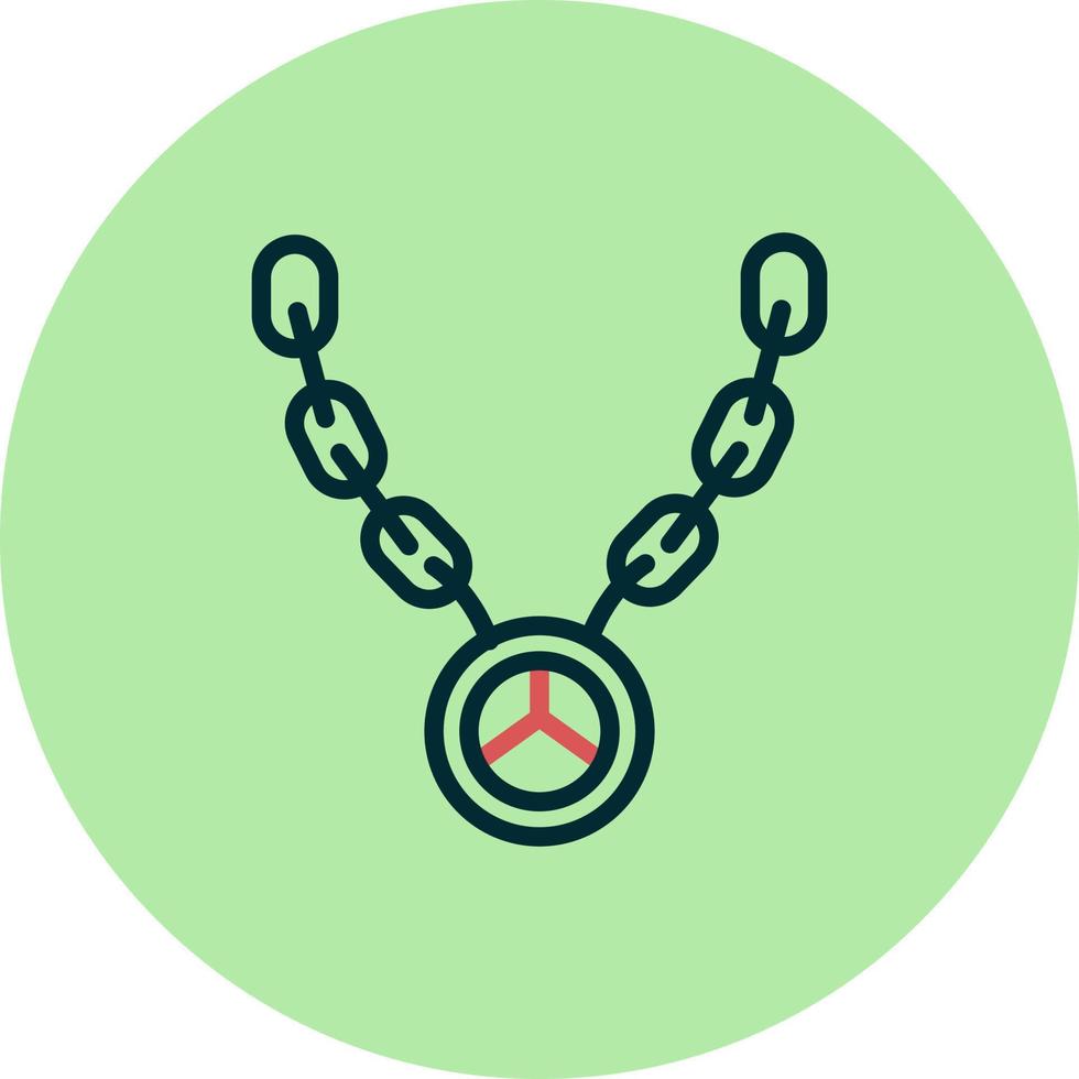 Hip Hop Necklace Vector Icon