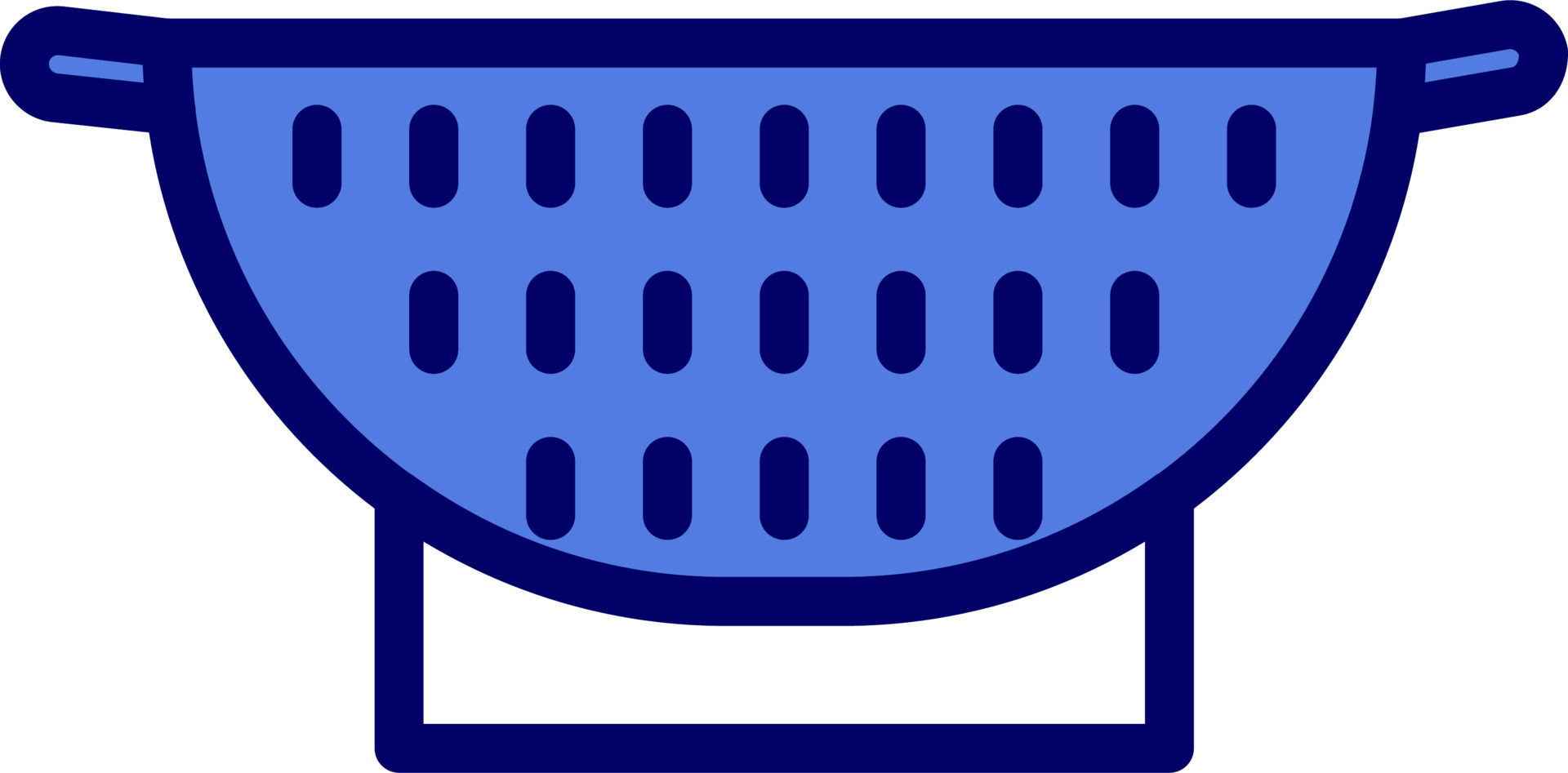 Colander Vector Icon 21031014 Vector Art at Vecteezy