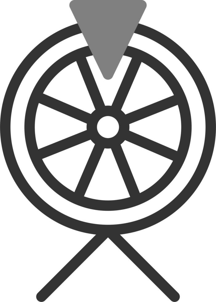 icono de vector de rueda de la fortuna