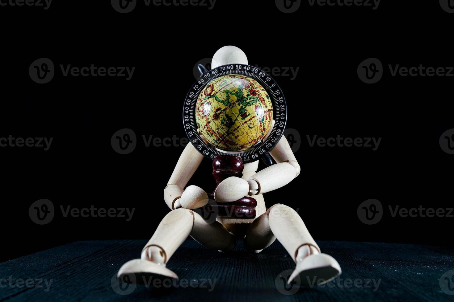 Mannequin on dark background photo