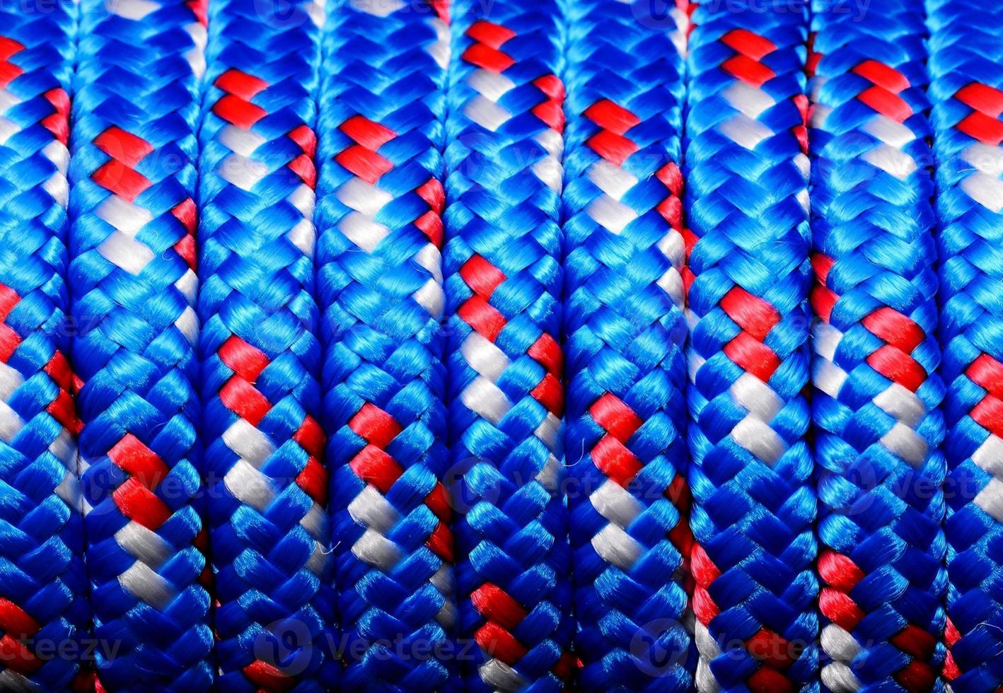 Blue and red rope photo