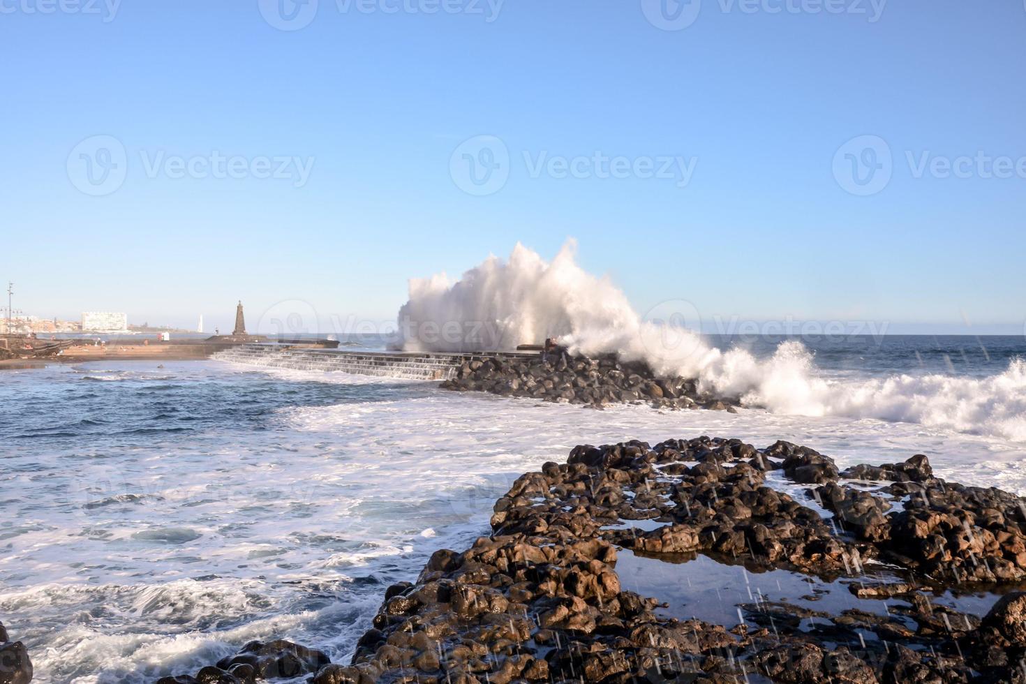 olas en el Oceano foto