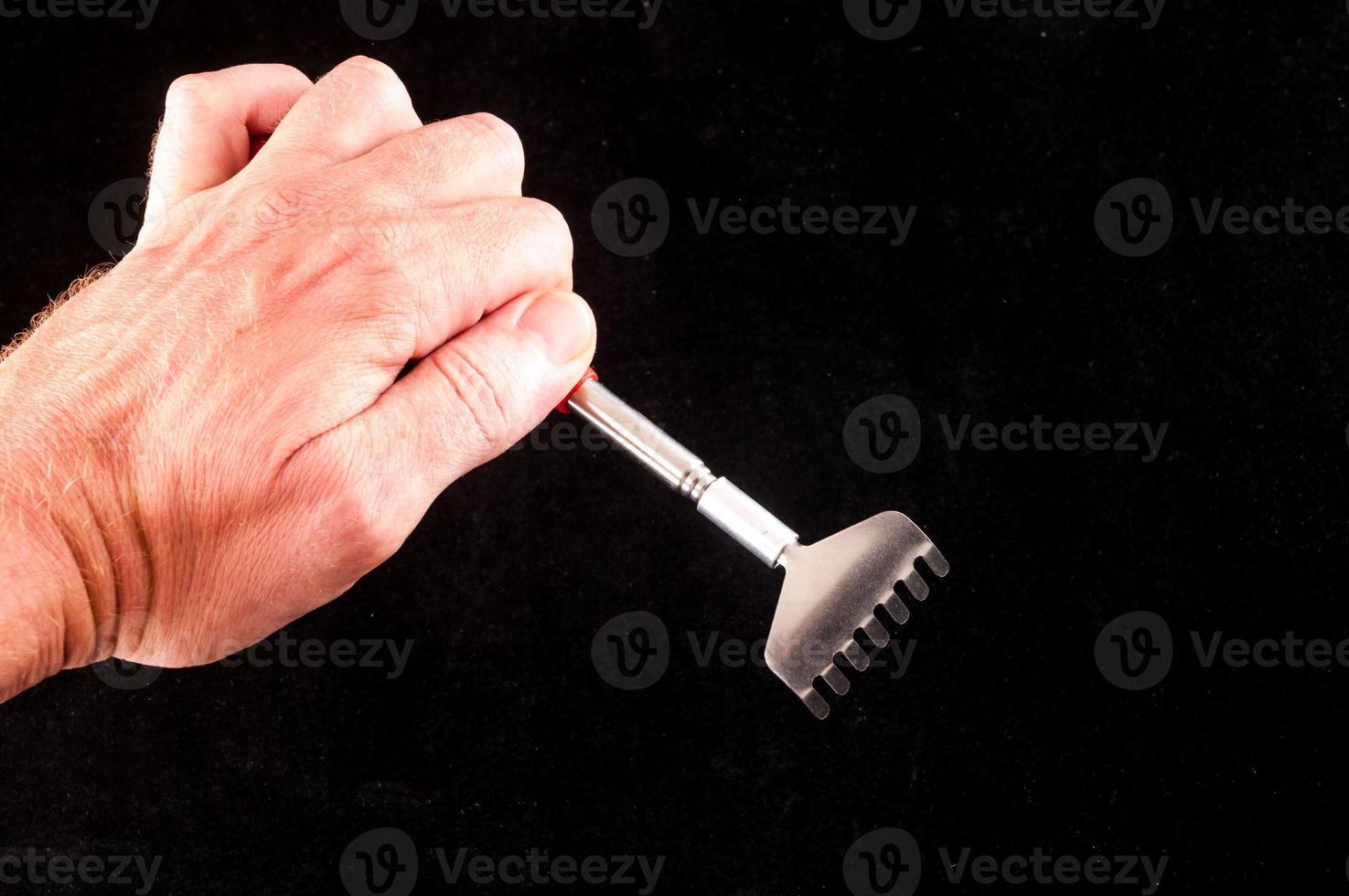 Utensil on dark background photo