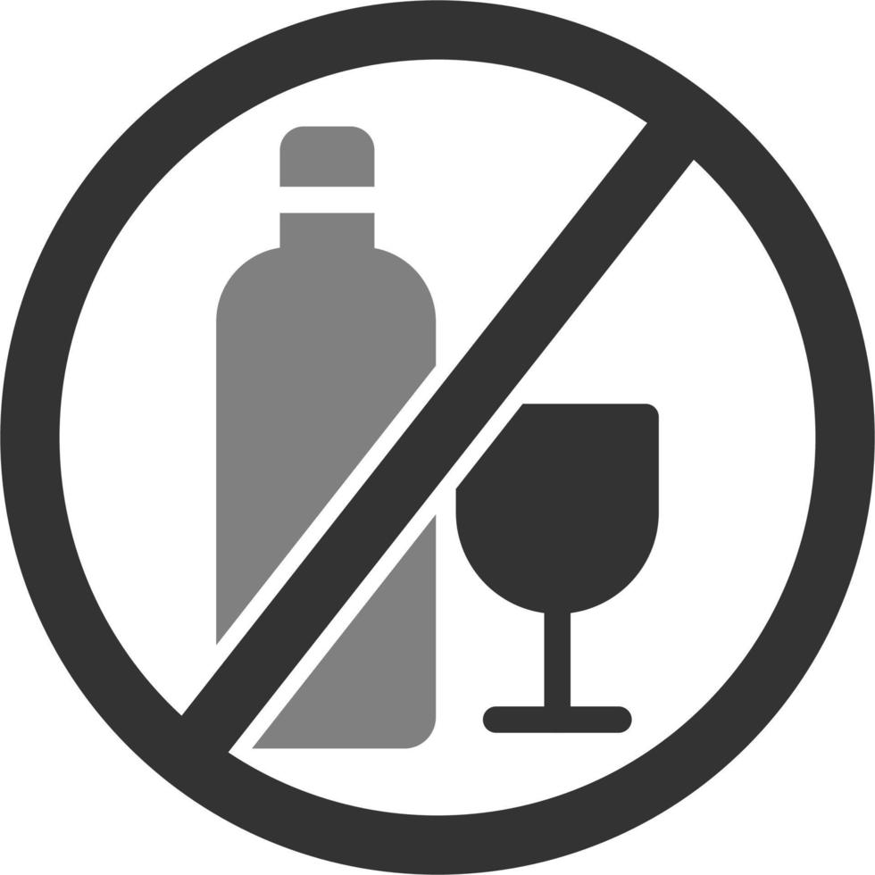 No Alcohol Vector Icon