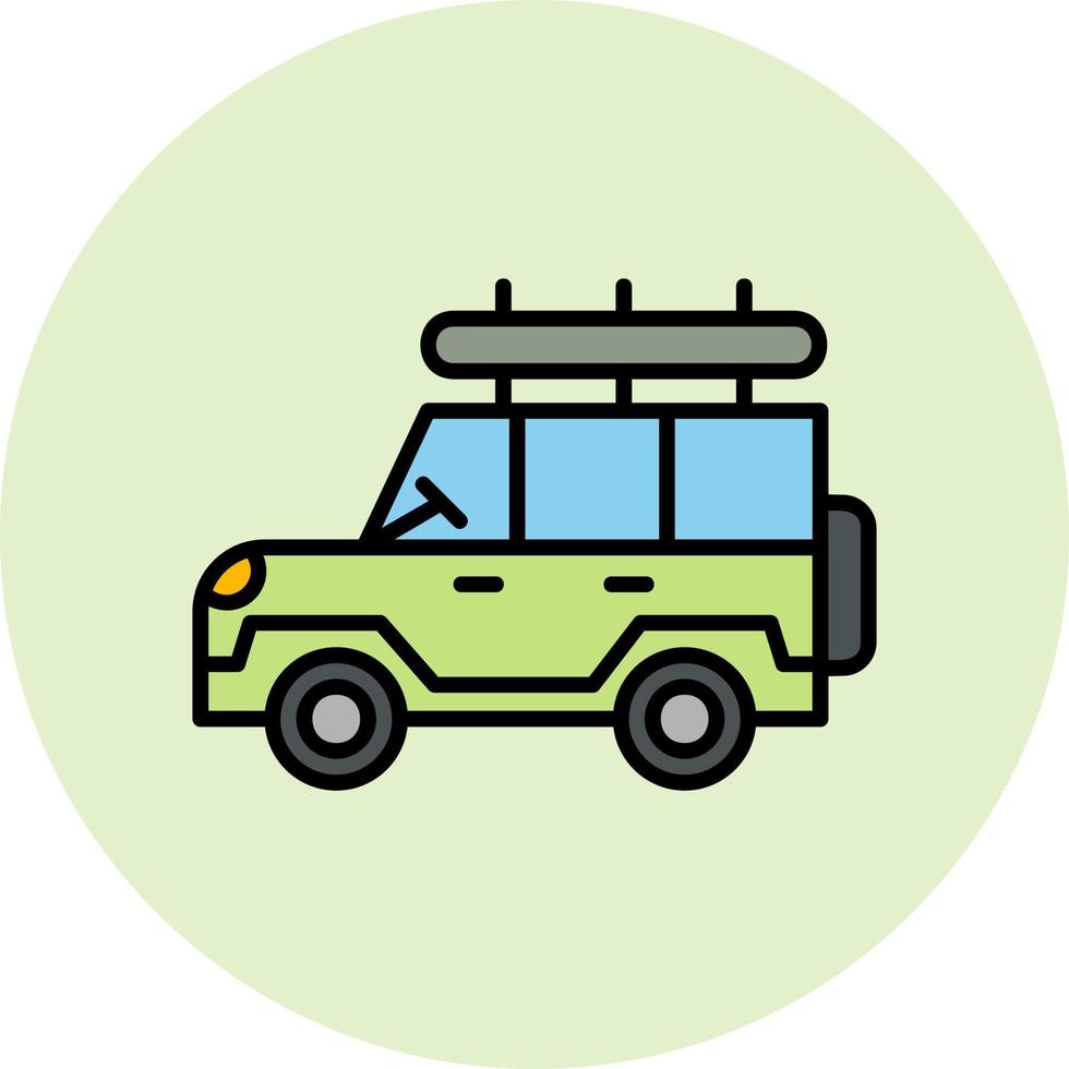 Safari car Vector Icon