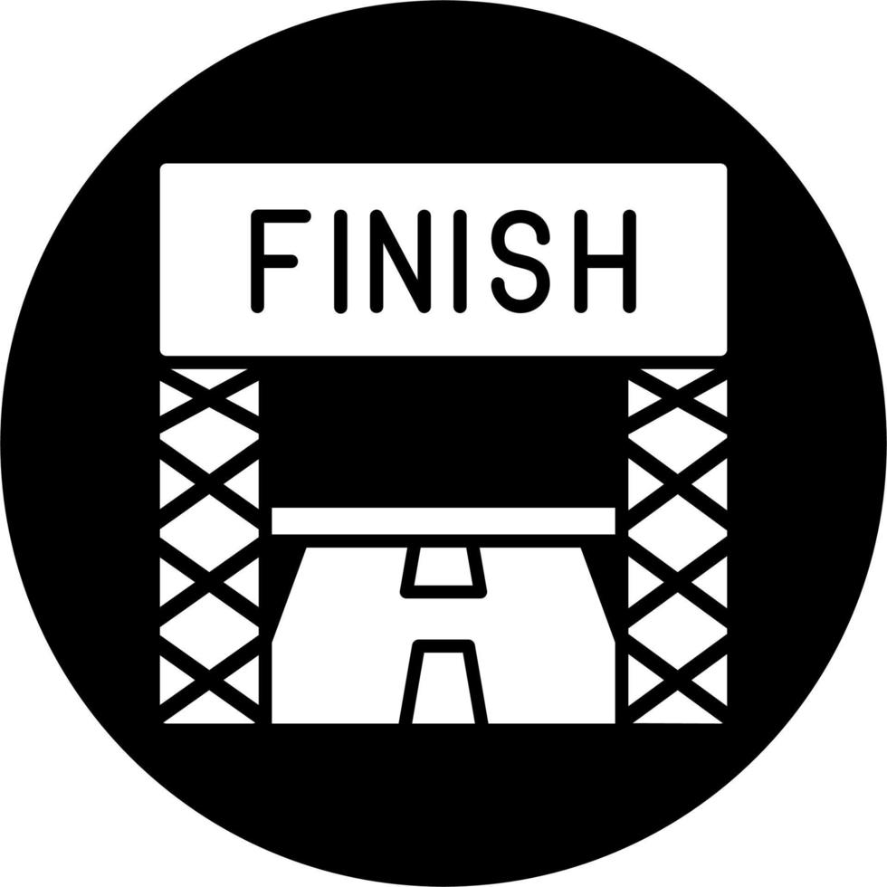 Finish Line Vector Icon