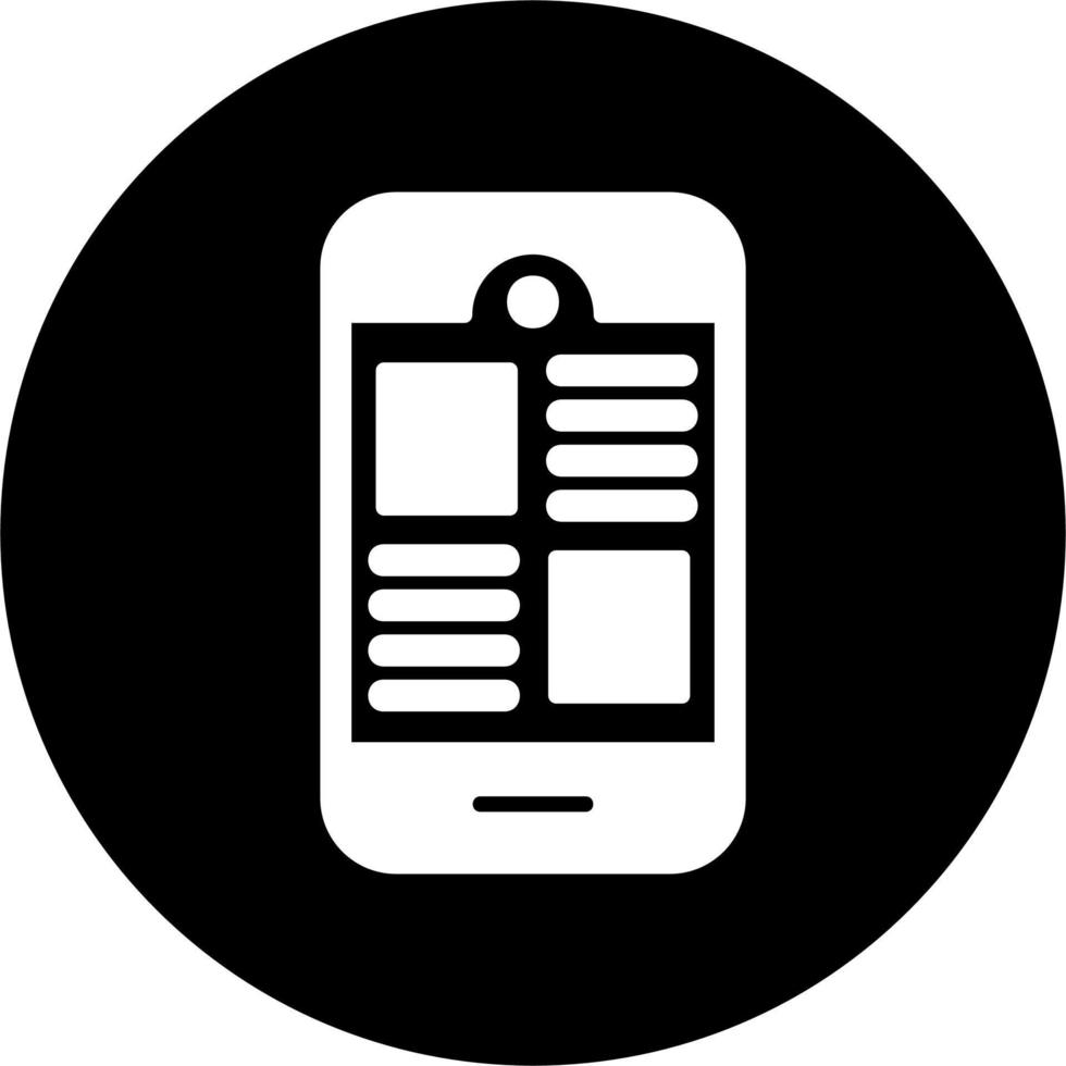 Mobile App Vector Icon 21034606 Vector Art at Vecteezy