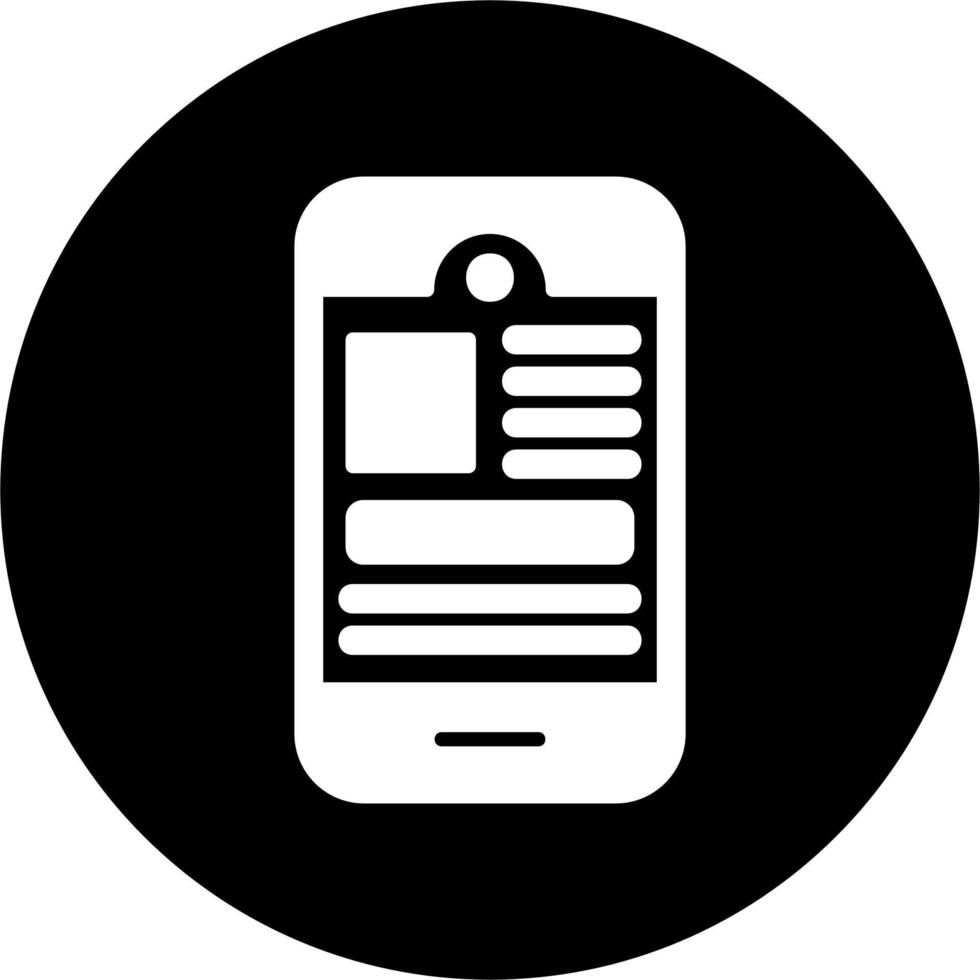 Mobile App Vector Icon