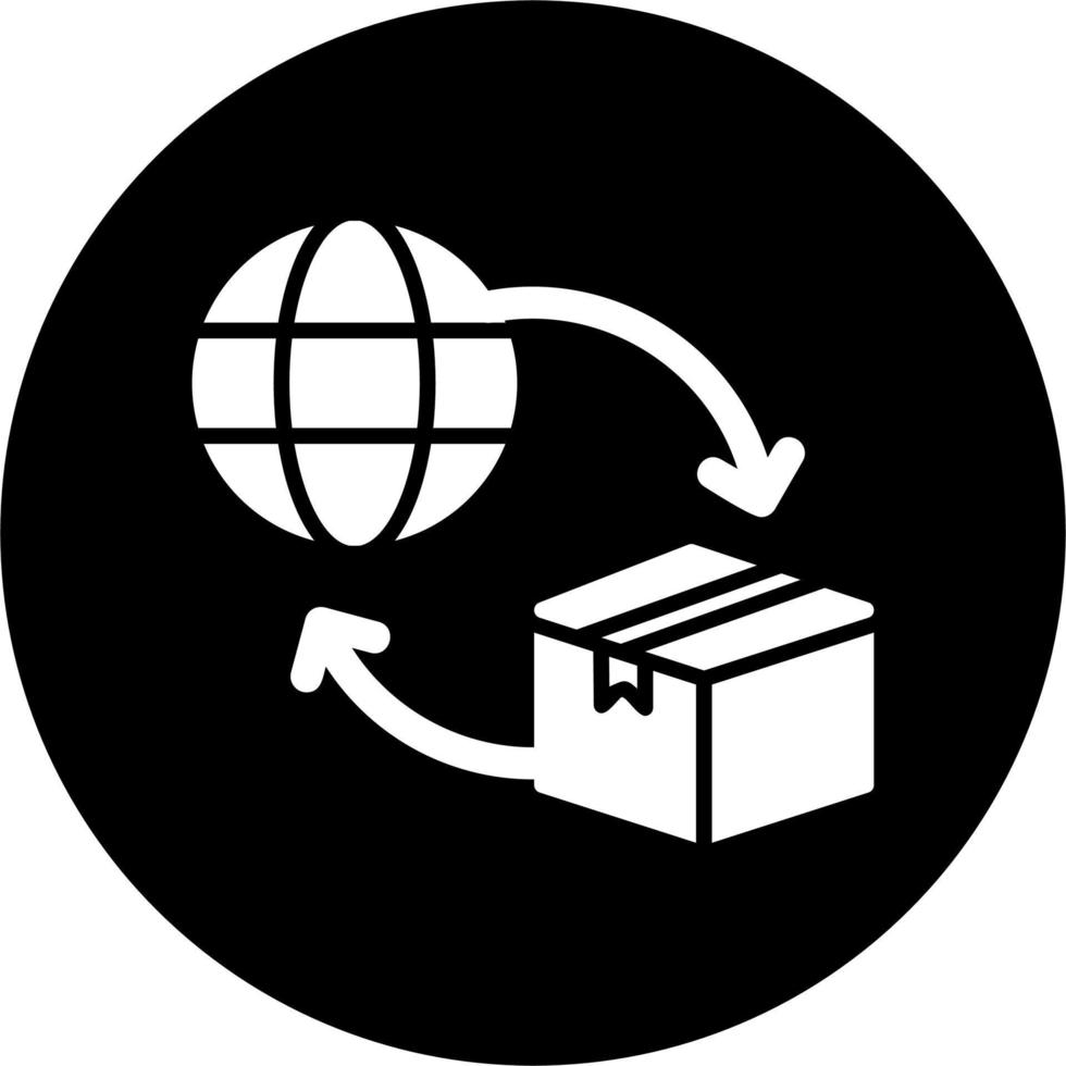 icono de vector de importación