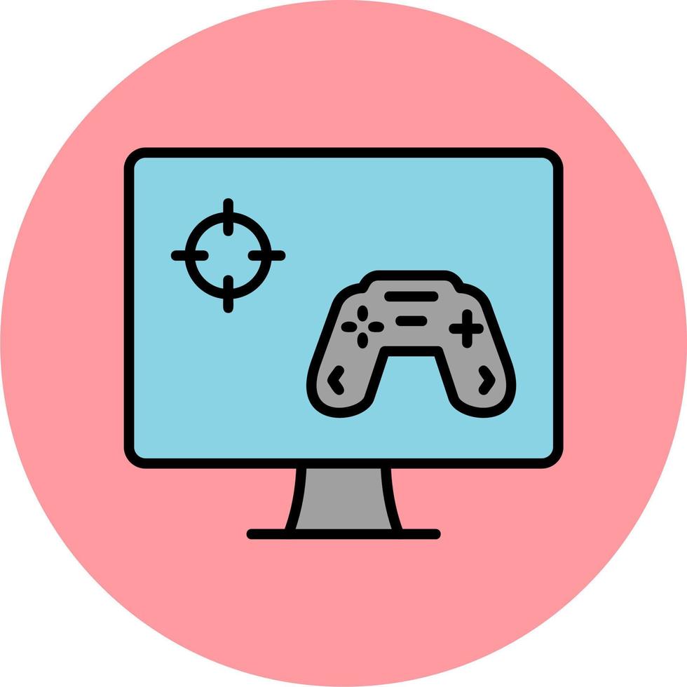 Play Game On Pc Vector Icon
