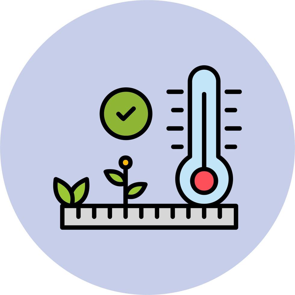 icono de vector de control de temperatura