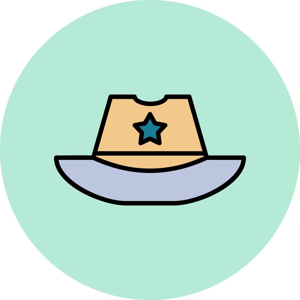 icono de vector de sombrero