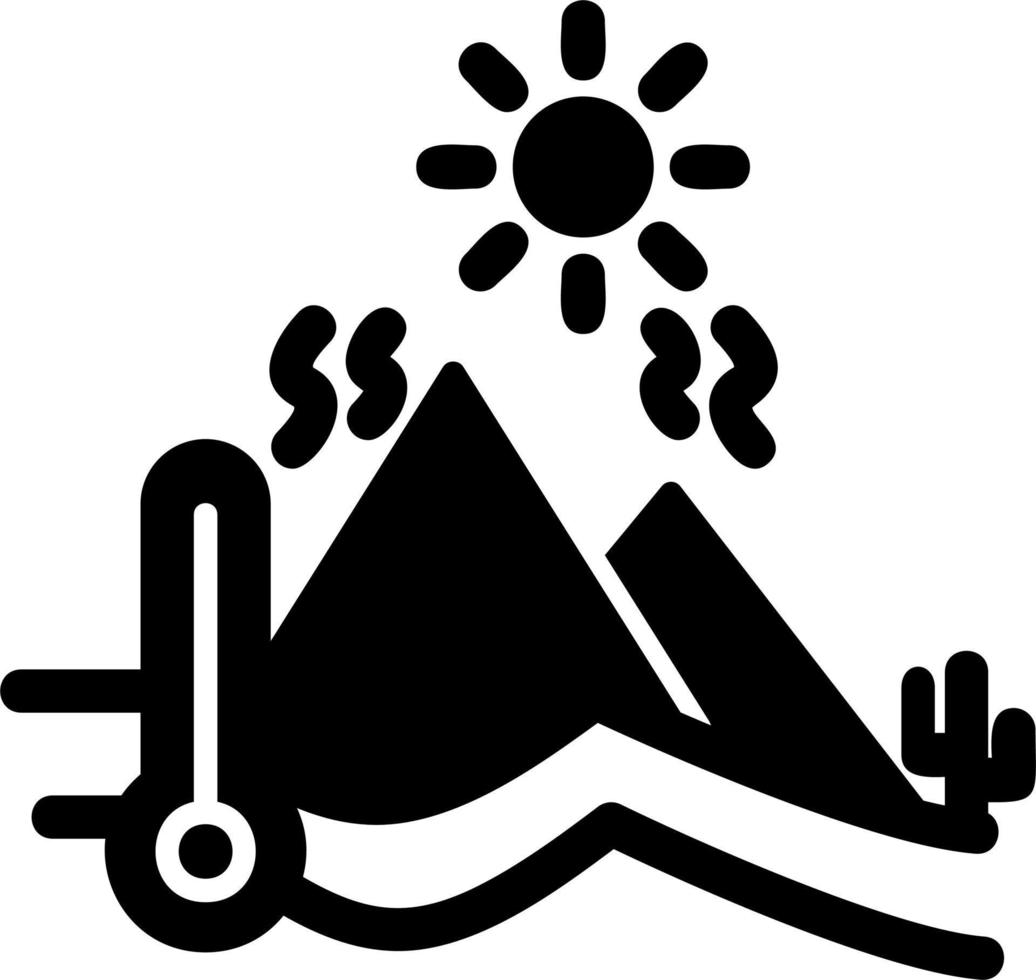 icono de vector de clima caliente