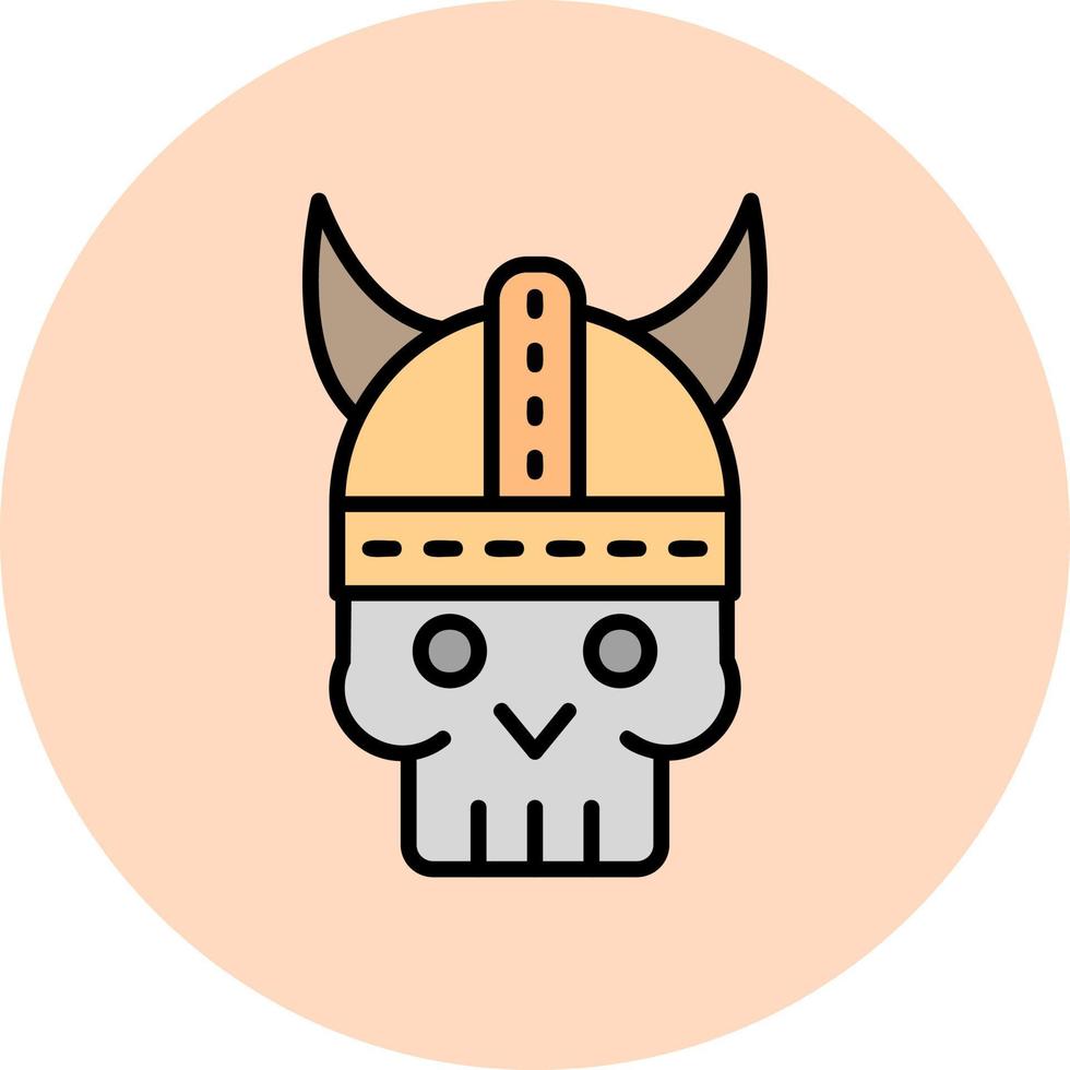 icono de vector de calavera