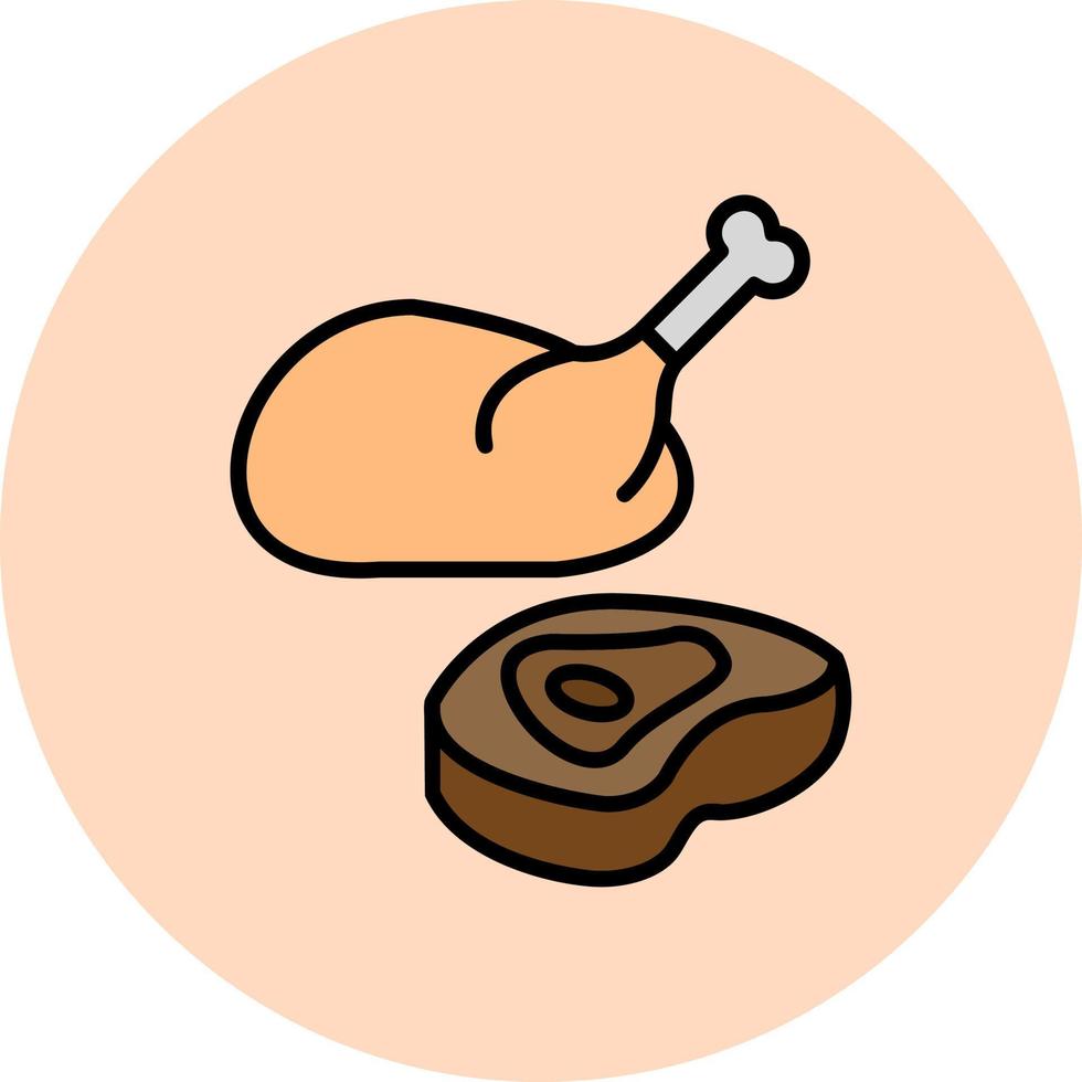 Meat Vector Icon