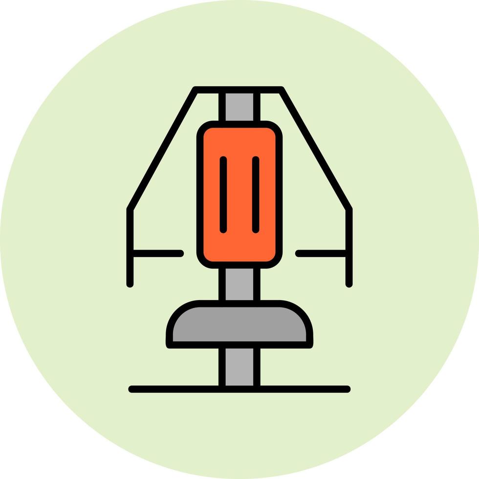 Chest Press Vector Icon