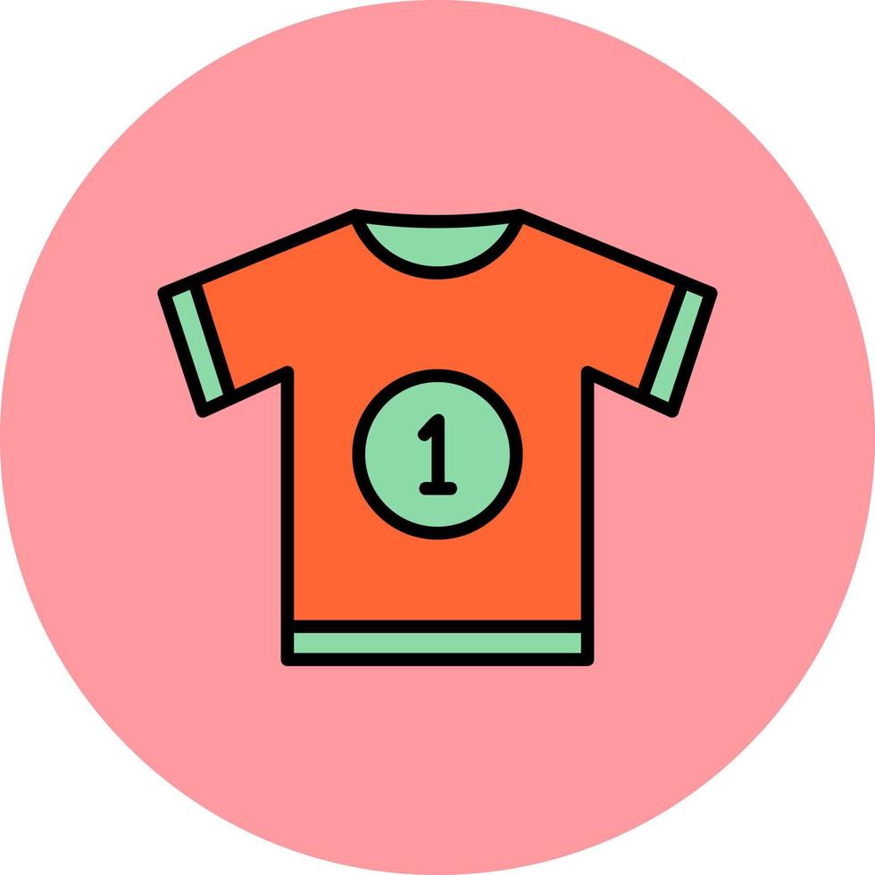 icono de vector de camiseta