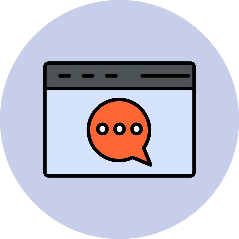 Web chat Vector Icon