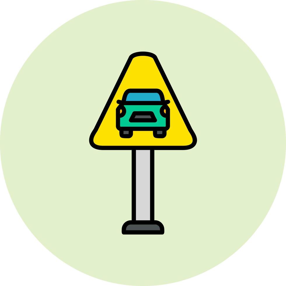 icono de vector de señal de tráfico