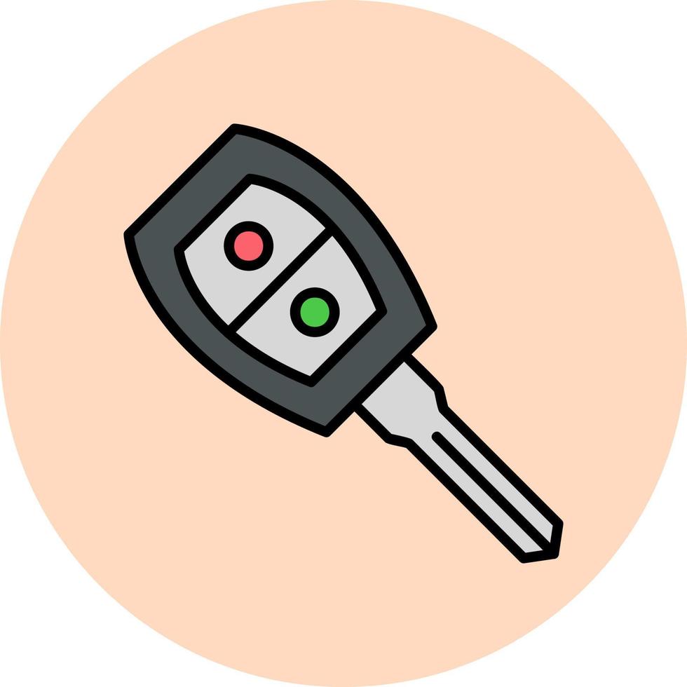 Car Key Vector Icon