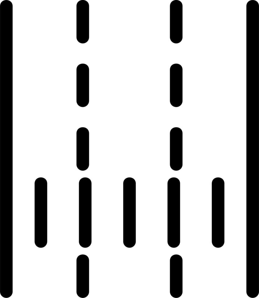 carril vector icono