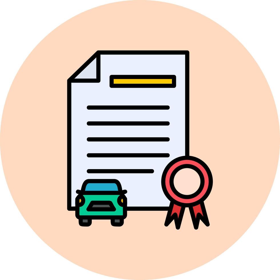 Driving Test Vector Icon