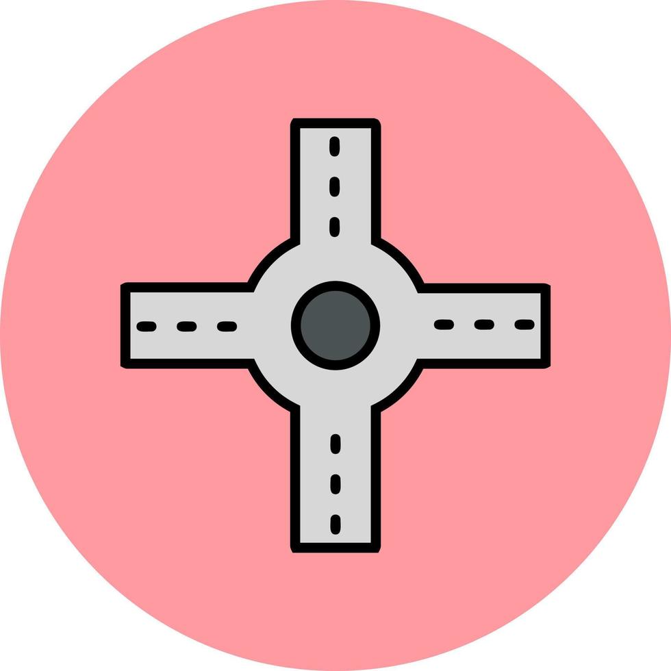 Crossroad Vector Icon