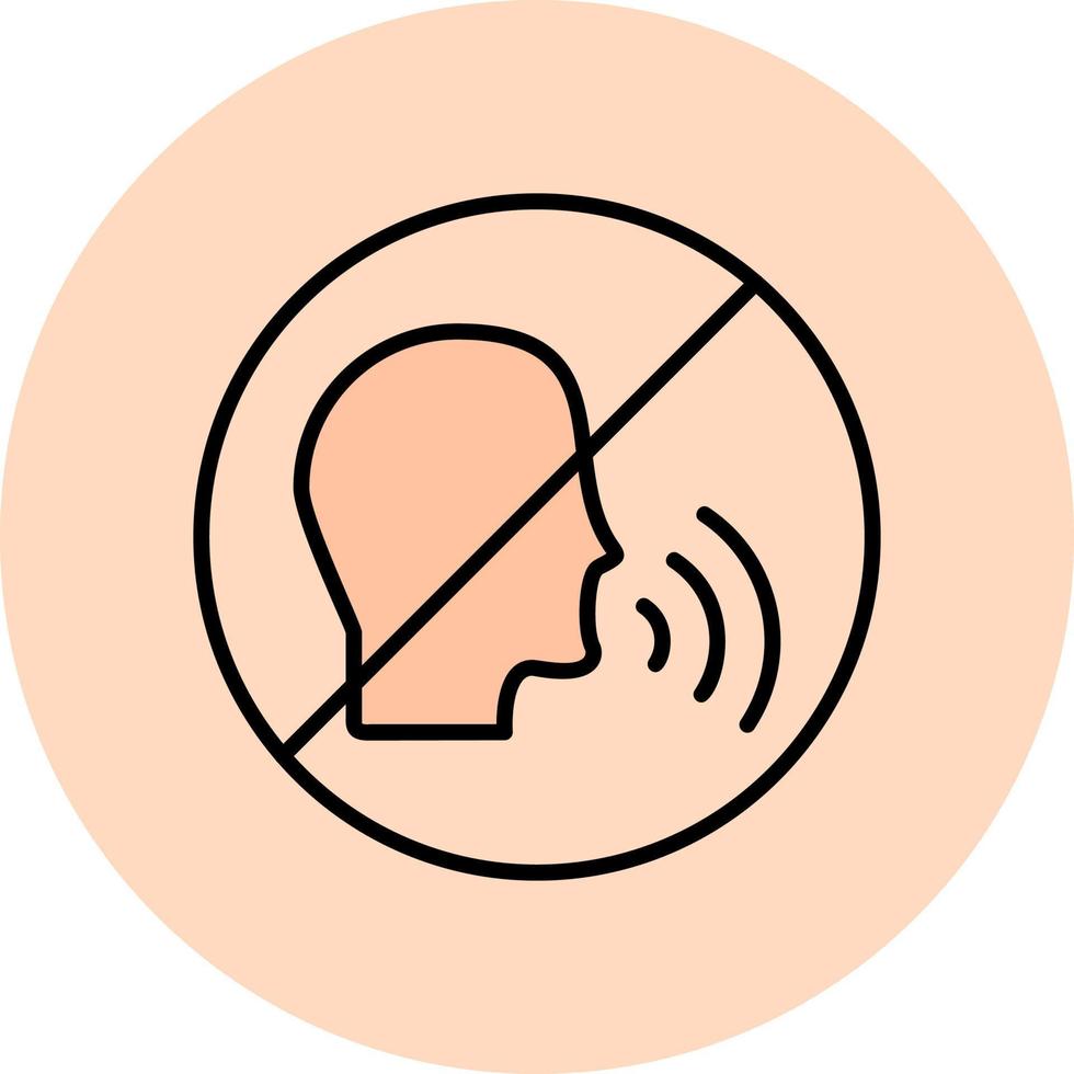 No Talking Vector Icon
