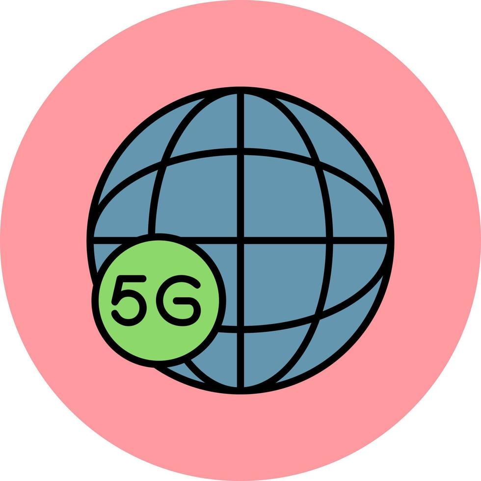 Global 5g Internet Vector Icon