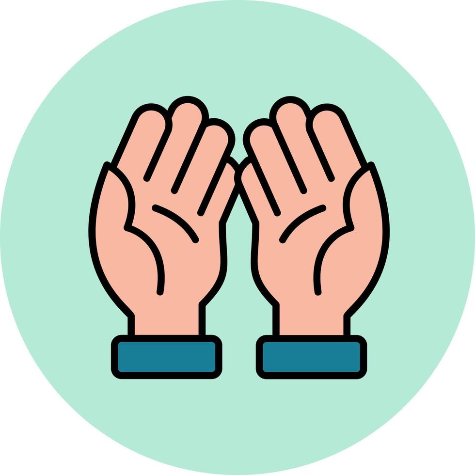 Praying Vector Icon