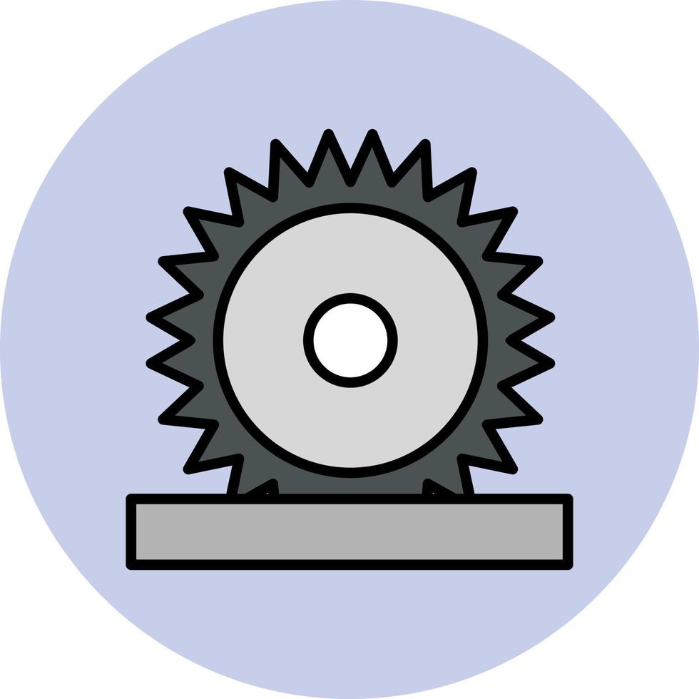 icono de vector de sierra circular