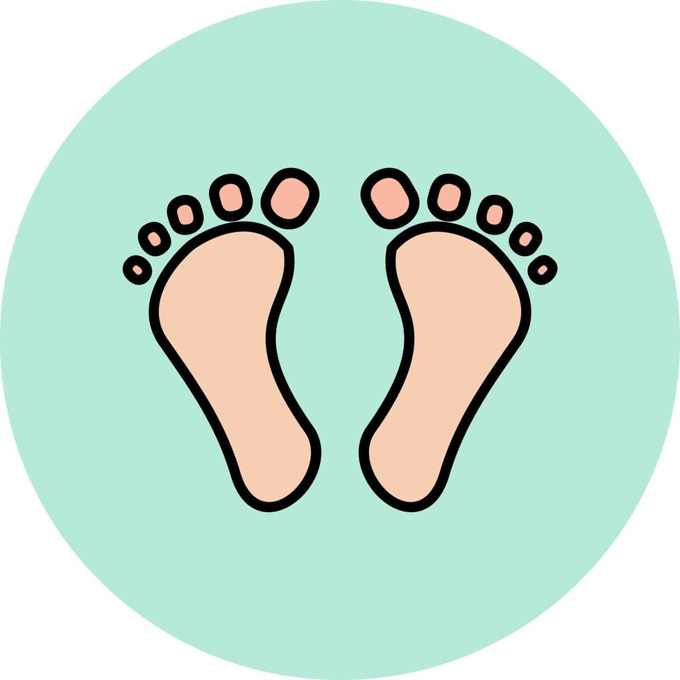 Digital Footprint Vector Icon